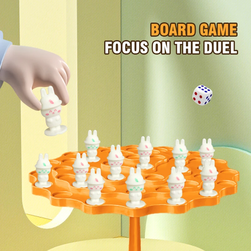 Montessori Math Toy Balancing Board Puzzle for Kids Frog Balance Tree Educational Parent-child Interaction Tabletop Game Gifts