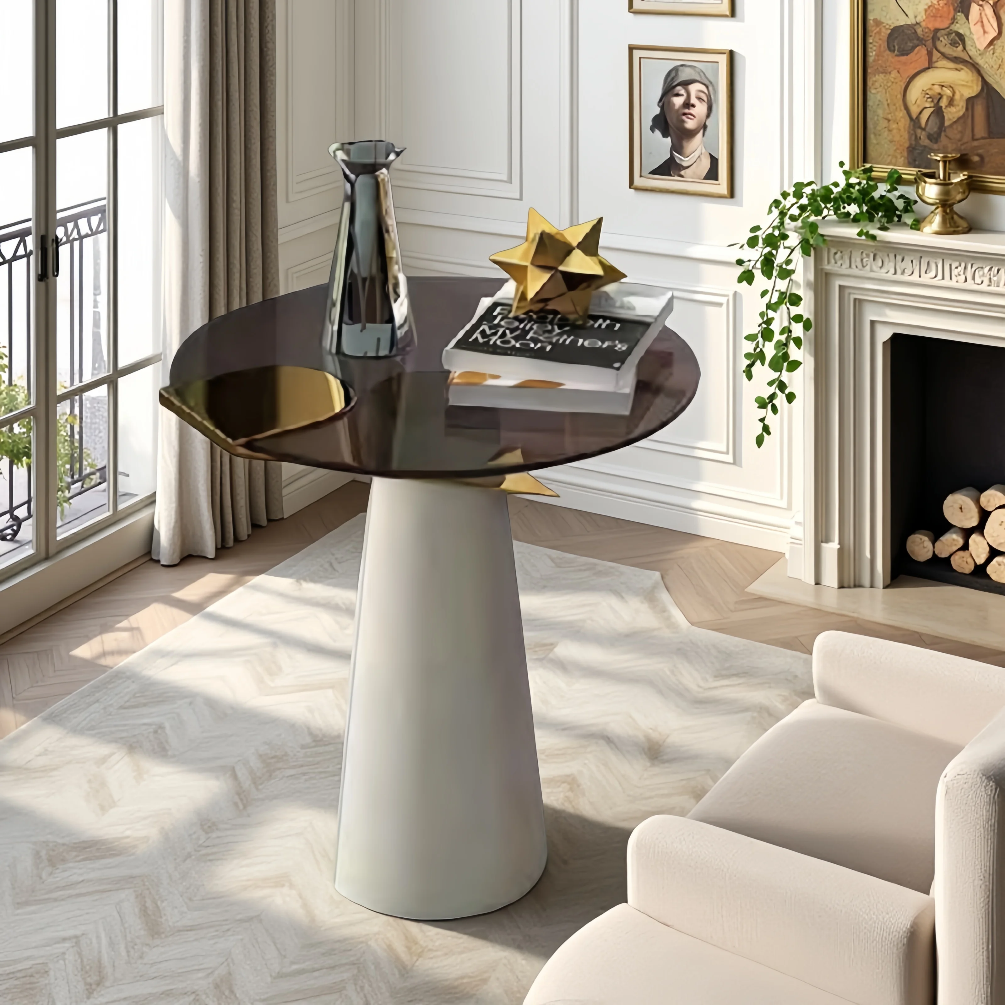 *☆ Modern Living Room Hotel Office Reception Room And Coffee Shop Creative Side Table