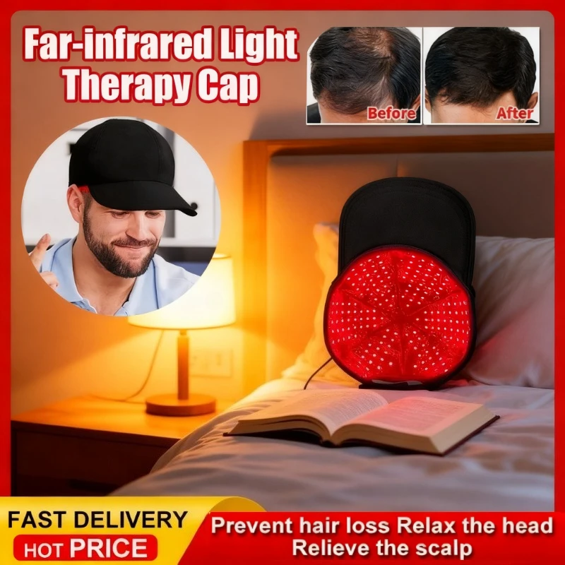 

Red Light Therapy Device Hat Near Infrared 180LED Treatment Helmet for Hair Growth Cap Prevant Loss Head Relaxation Relief Scalp