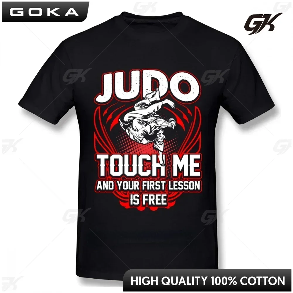 

Me and Your First Lesson Is-free T Shirt Karate Jiu-jitsu Judo T Shirts Funny Clothes Graphic T Shirts Men Clothing Comfortable