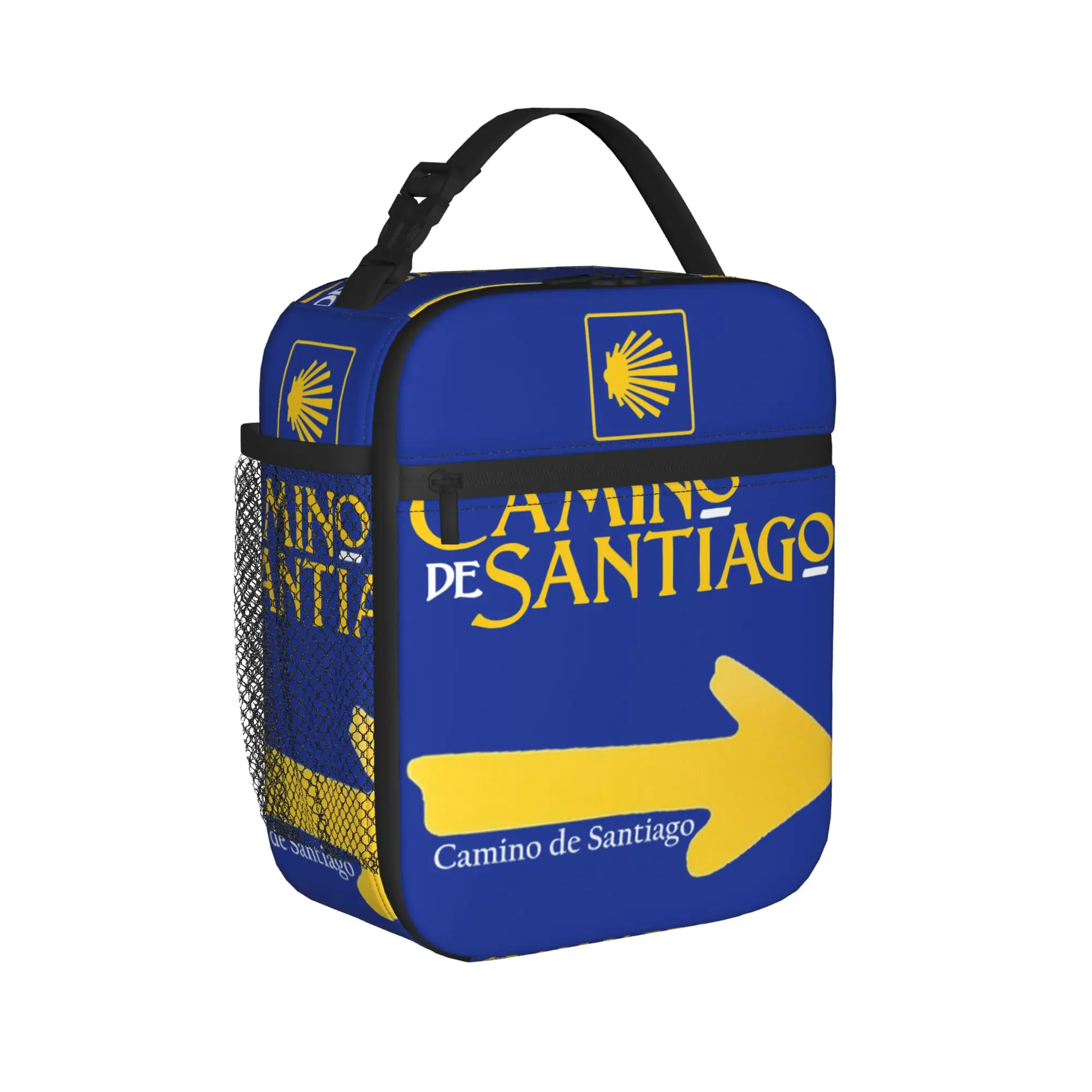 Camino De Santiago Insulated Lunch Bag Cooler Bag Reusable,Lunch Container Shells Large Lunch Box Tote Food Bag Work  Outdoor