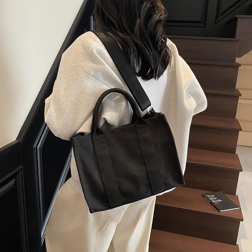 Fashion Canvas Vintage Shoulder Bags Large Capacity Harajuku Teenager Messenger Bag Handbag Tote Bags Crossbody Bag Students view 5