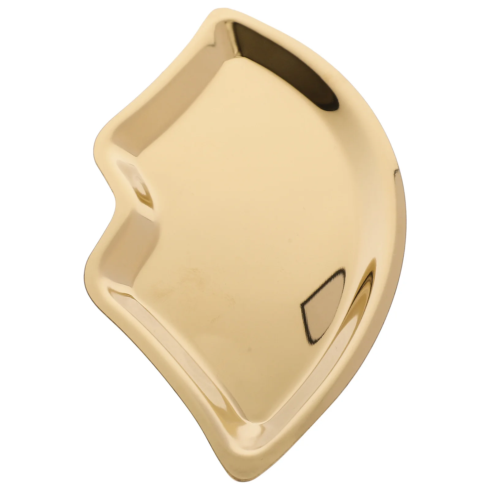 Lip Shaped Stainless Steel Jewelry Tray Desktop Makeup Organizer Ring Holder Storage Dish Elegant Accessories Organizer