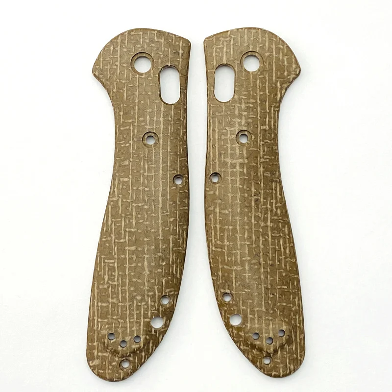 3 Colors Knife Handle Micarta Scales for Benchmade Griptilian 551 Grip With Screws