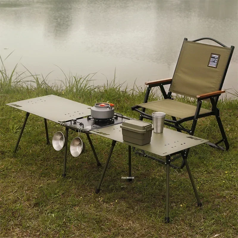 #Outdoor Tables Camping Aluminium Portable Table Lightweight Folding Table Camping Table Foldable Tables Outdoor Furniture Q