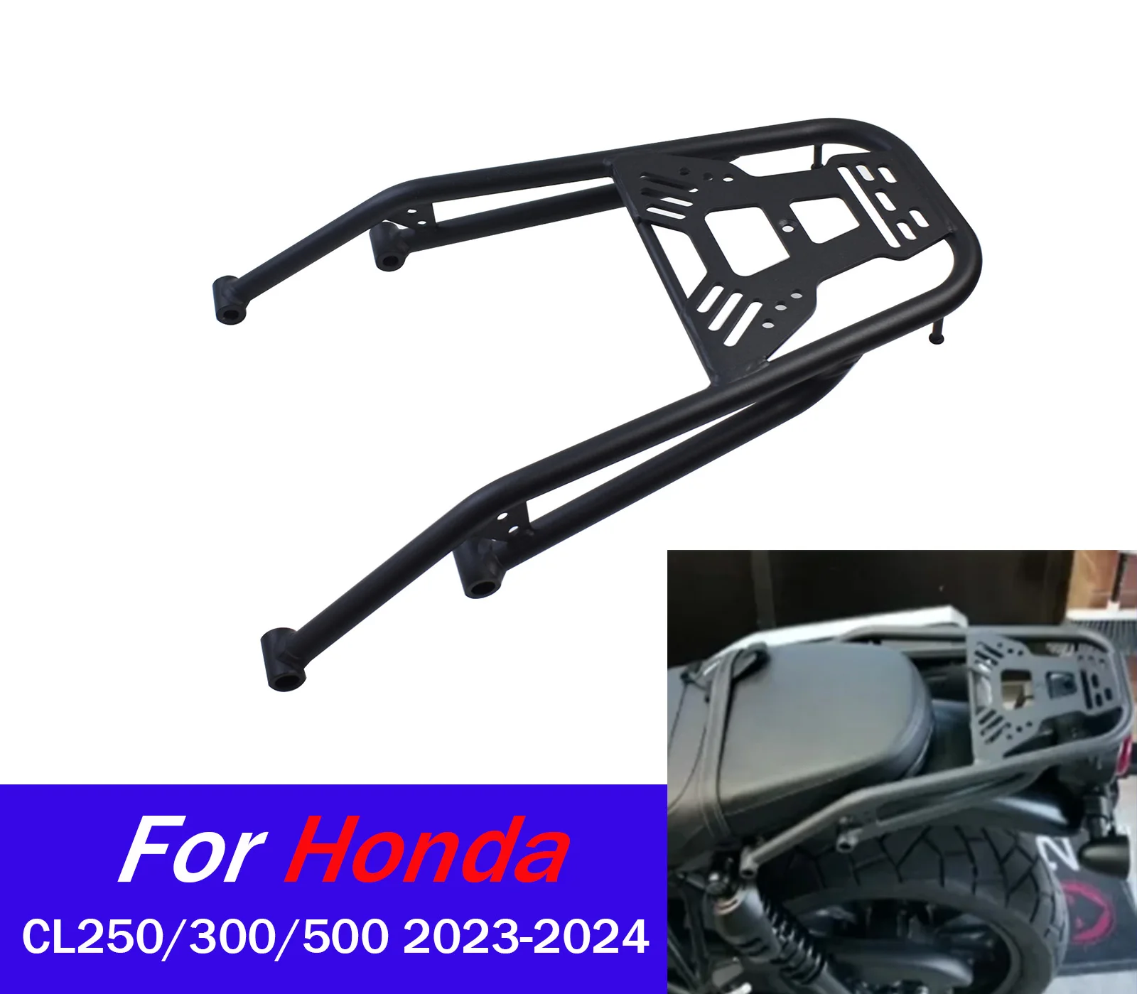 

For Honda SCL CL 250 300 500 Rear Luggage Rack For 2023 2024 Model Motorcycle Steel Carrier Tail Storage Support Accessories