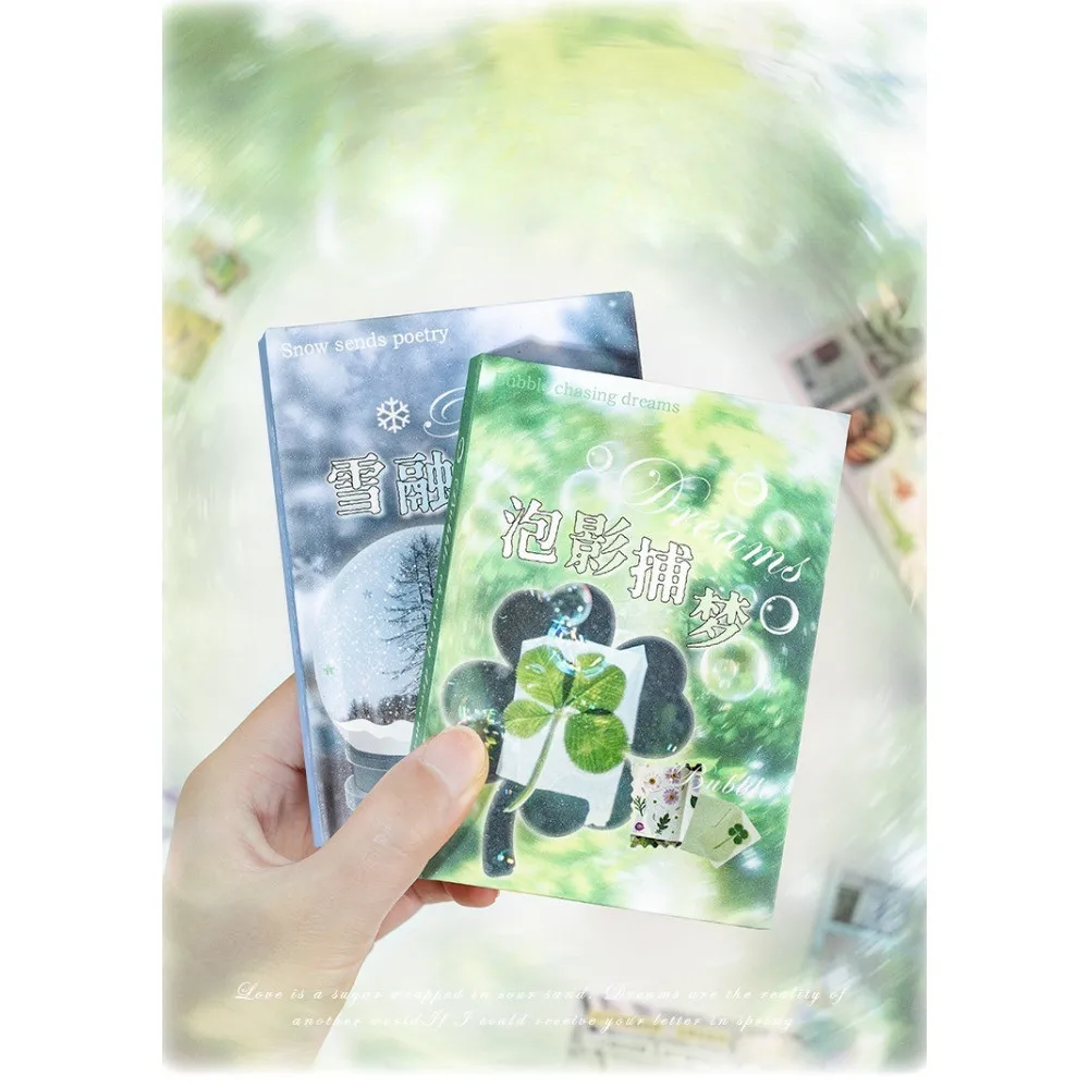 

Yuxian Yanbian Die-Cut Sticker Album - "Mindful Thoughts" Vintage Design Supplies, Ideal for DIY Card Making(Anime Worlds Store)