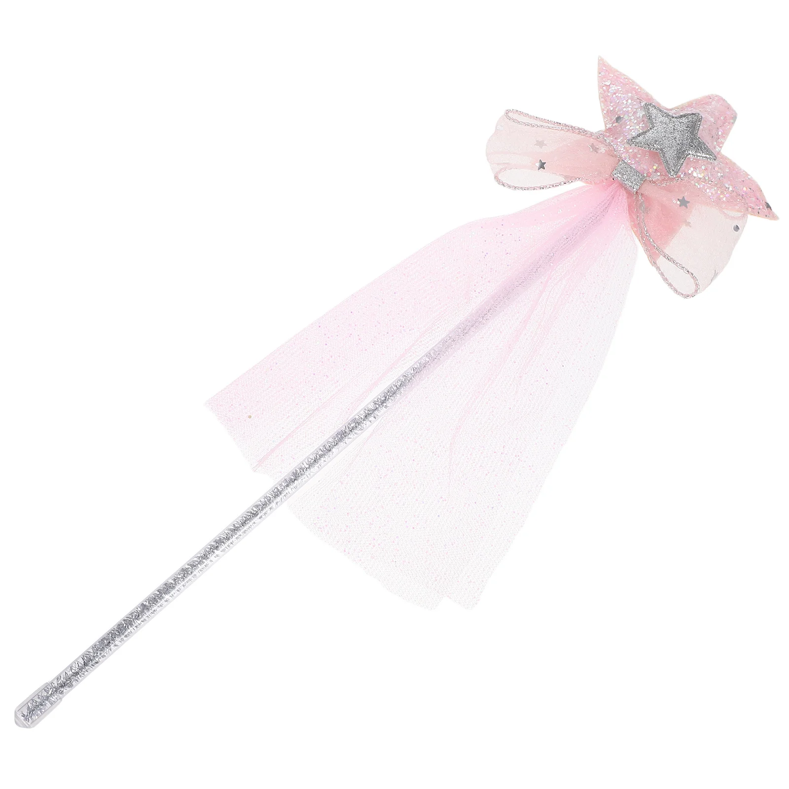 قطعة واحدة من عصا الجنية للحفلات من الشاش الوردي لعيد الميلاد والهالوين ومهرجان أداء قصب لعب الأدوار #3