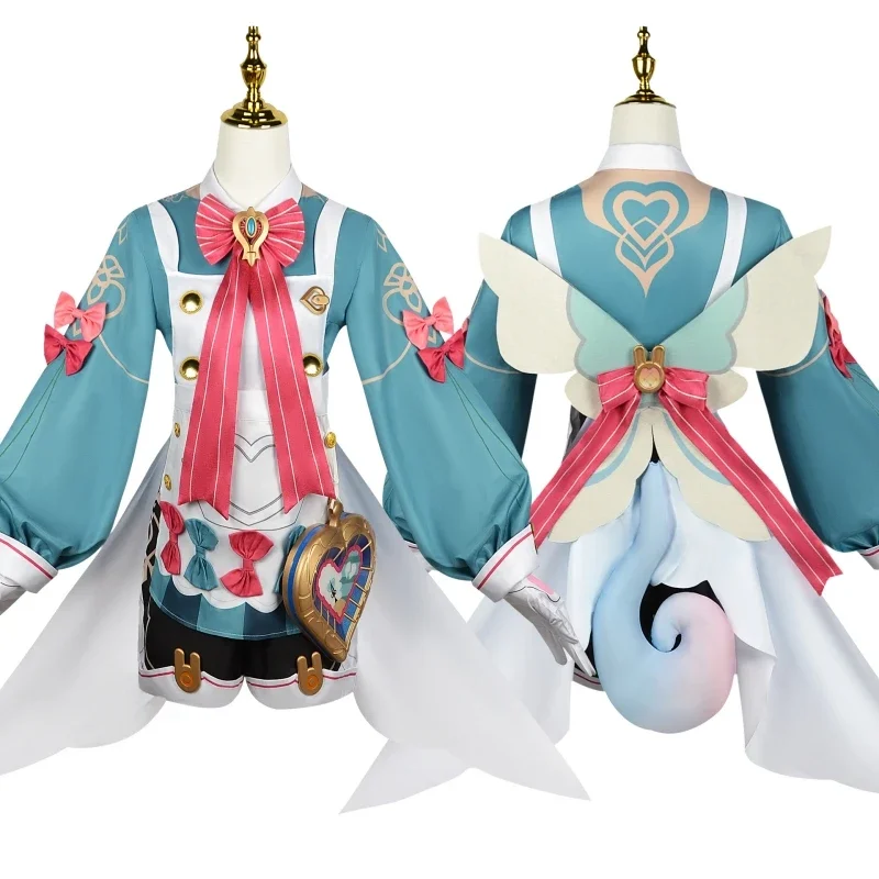 

Sigewine Cosplay Costume Wig Game Genshin Impact Fontaine Lovely Sigewinne Cosplay Women Costume Full Set Carnival Party Costume