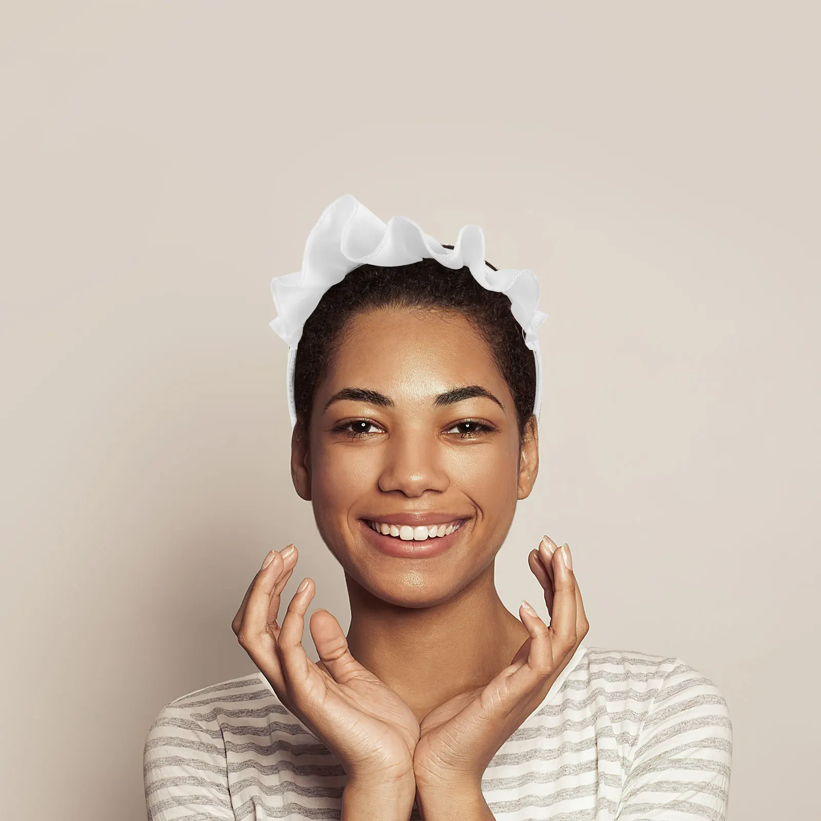 

Cute White Japanese Maid Headband Lolita Headpiece Cosplay Hairband Party Costume Fashion Accessory Headwear Hoop