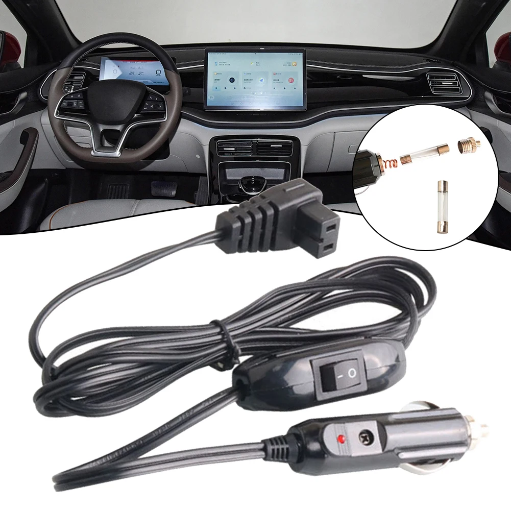 Fridge Charging Cord Extension Cable Traveling Camping for versatile Compatibility Built-in Fuse Compact Male