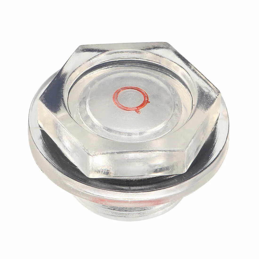 Oil Face Mirror Clear Plastic Oil Face Mirror for Air Compressor Fittings with 3/4 BSPT Male Thread a High Quality Accessory