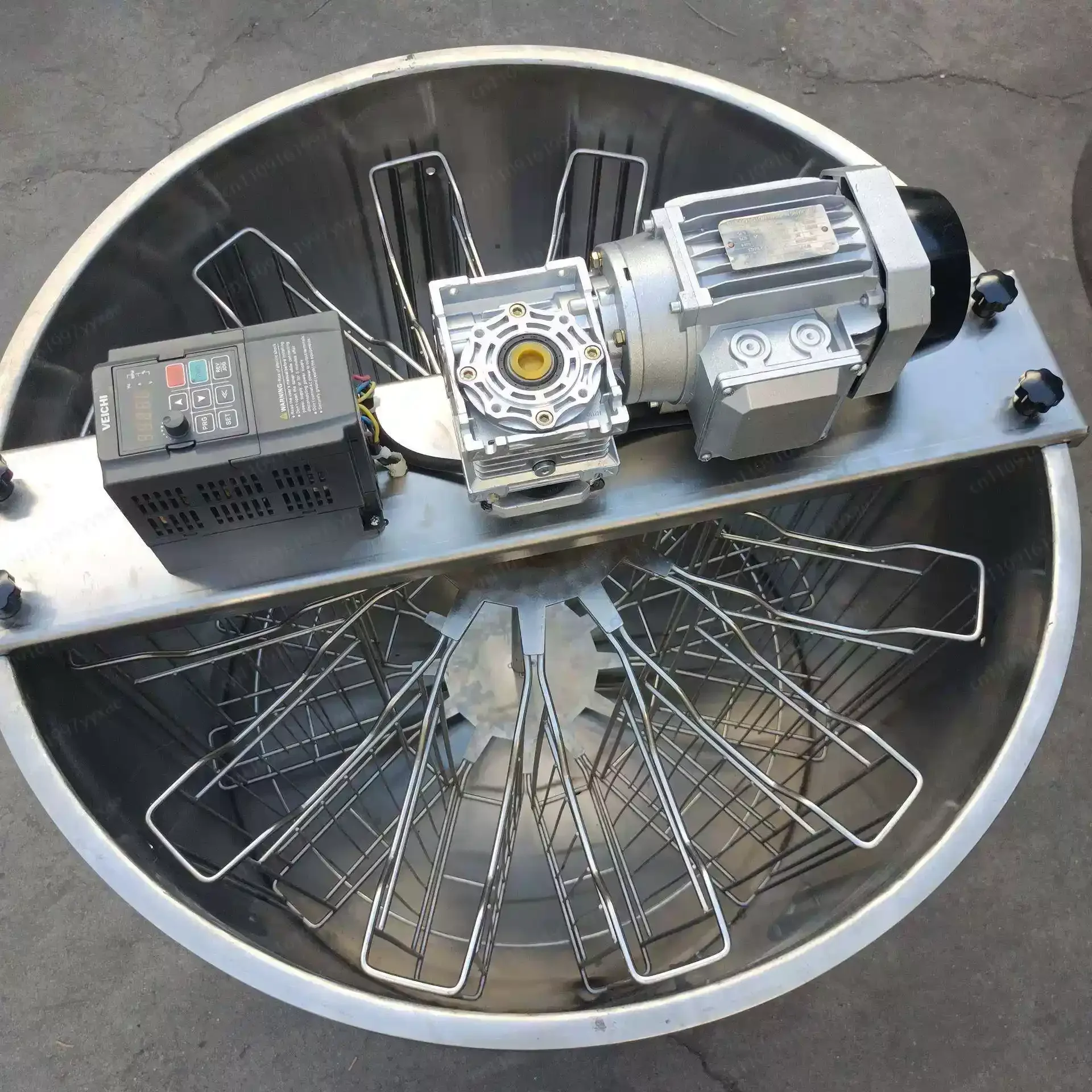 220V 110V Electric 12 Frames 24 Frames Auto Reverse Reversible Honeycomb Honey Extractor Beekeeping Equipment