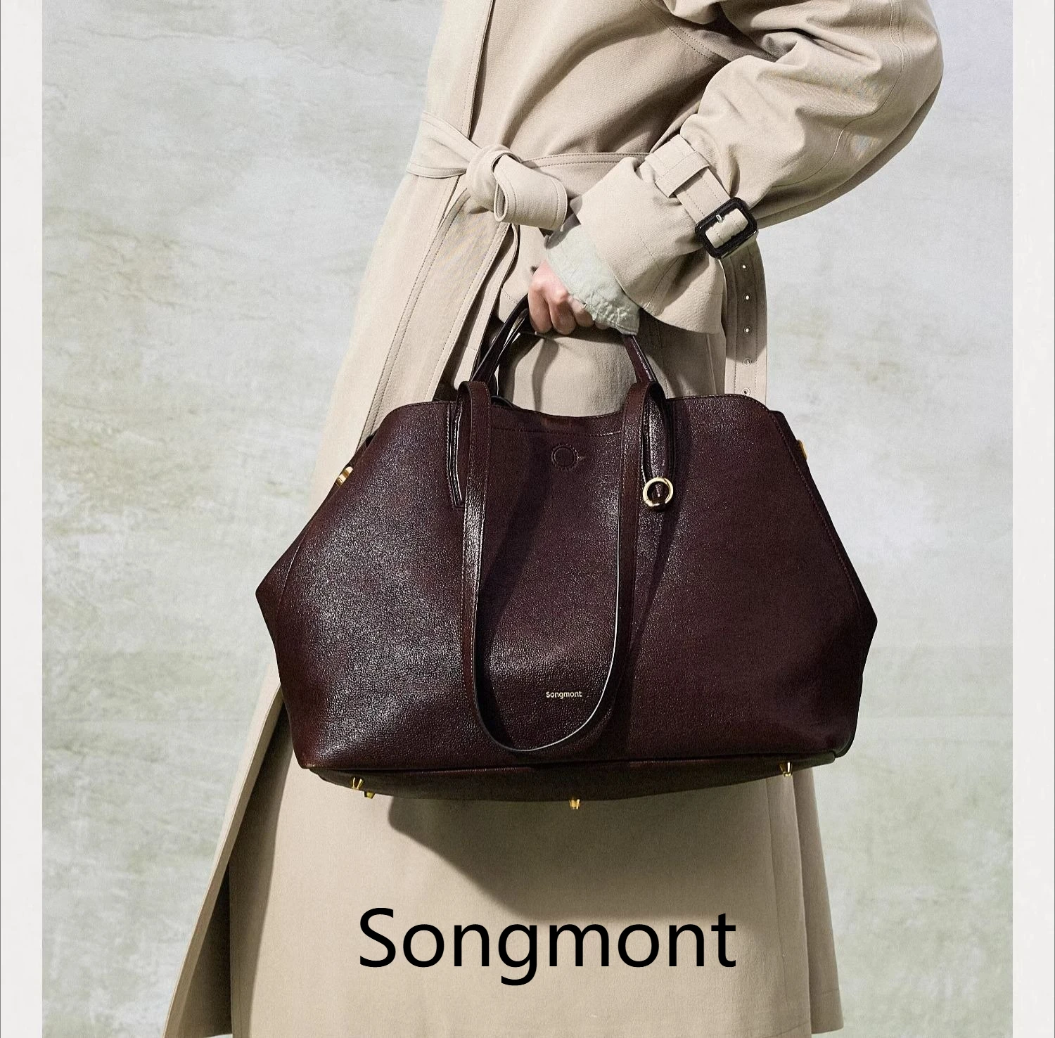 

Songmont Mountain Traces Tote — дизайнерская рабочая сумка большой вместимости для женщин, структурированная сумка через плечо для пригородных поездок