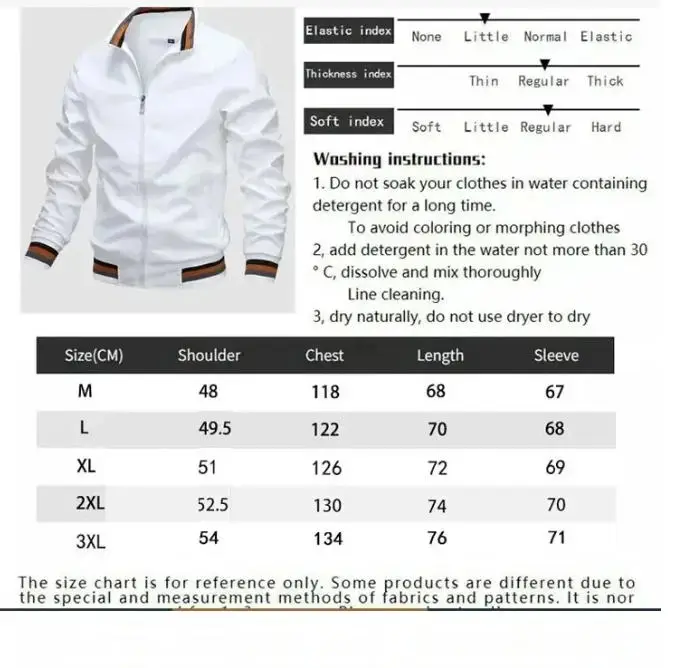 Men Windbreaker Jacket White Casual Jacket Fashion Men Outdoor Waterproof Sports Coat Spring Summer Bomber jacket Men Clothing 21 S2d8dfb01edb74efdb796b53c276959a0D