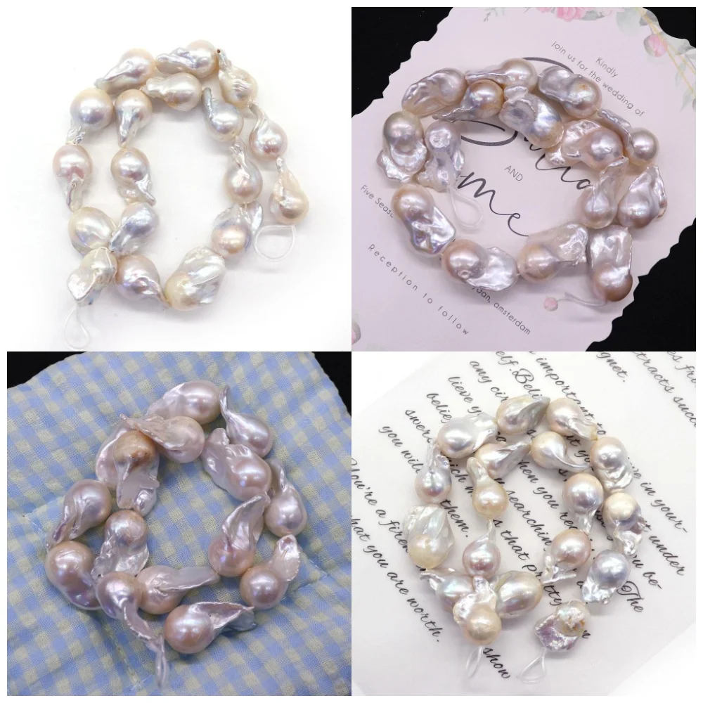 

Edison White-yellow Gradient Mermaid Tail Pearl Beads Natural Freshwater Pearl Semi-finished Loose Beads DIY Bracelet Accessory