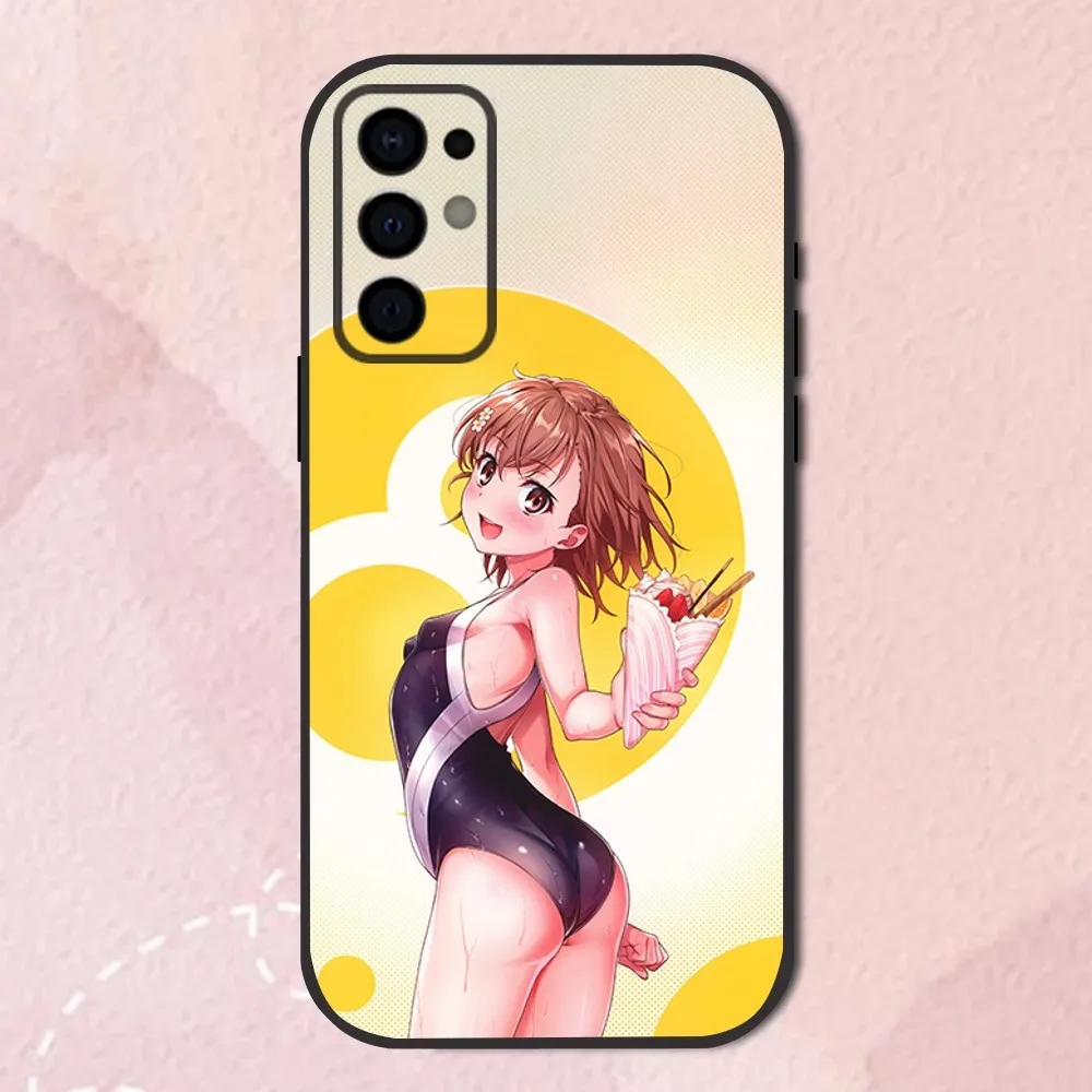 Misaka Mikoto Railgun Phone Case For Samsung S24,S21,S22,S23,S30,Ultra,S20,Plus,Fe,Lite,Note,10,9,5G Black Soft Shell