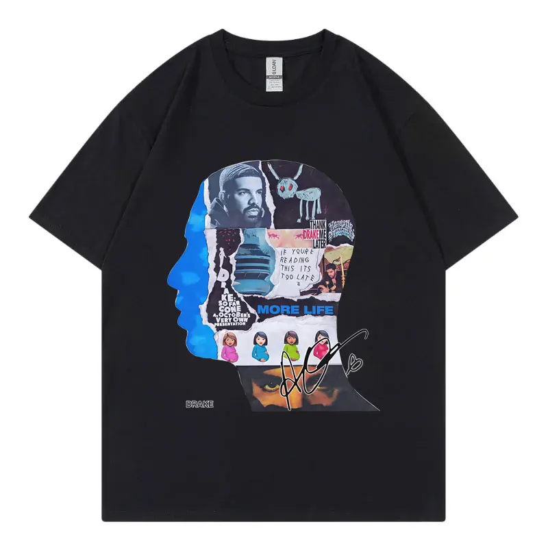 

Rapper Drake Album Merch Graphic T Shirts Men Women Clothing Harajuku Hip Hop T-shirts Summer Casual Comfort T-shirt Streetwear