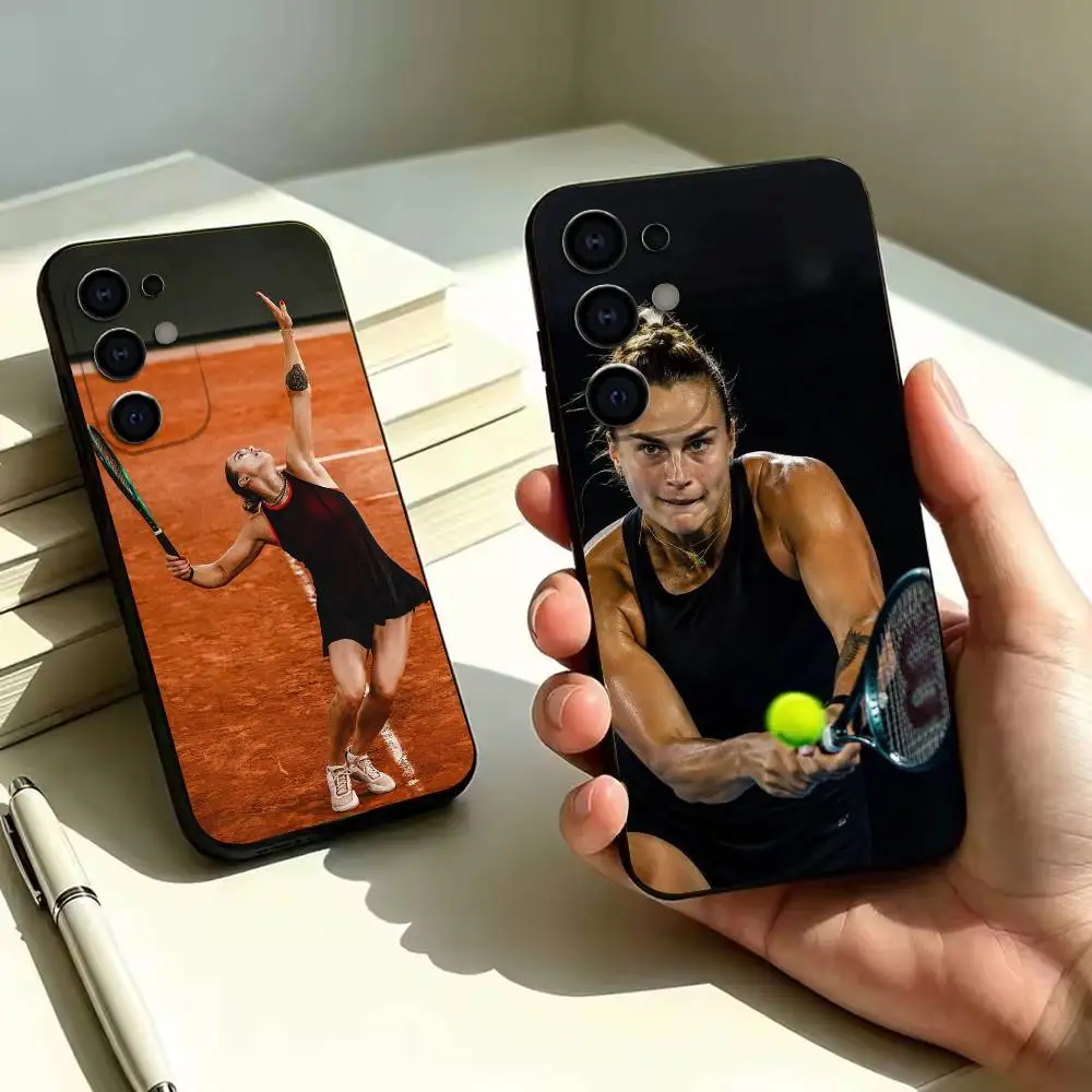 A-Aryna Sabalenka Tennis Sport  Phone Case For Samsung S26,S25,S24,S23,S22 Black Soft Protective Phone Case