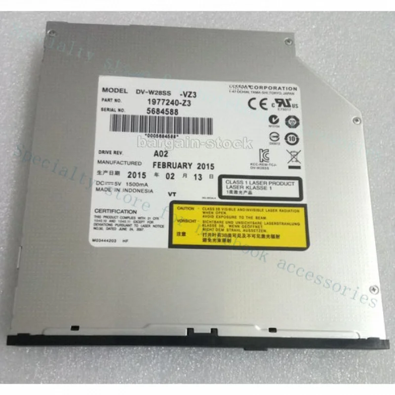 A+ for TEAC DV-W28SS SATA Slot Load CD DVD Rewriter Burner Drive 12.7mm DVD RW Burner
