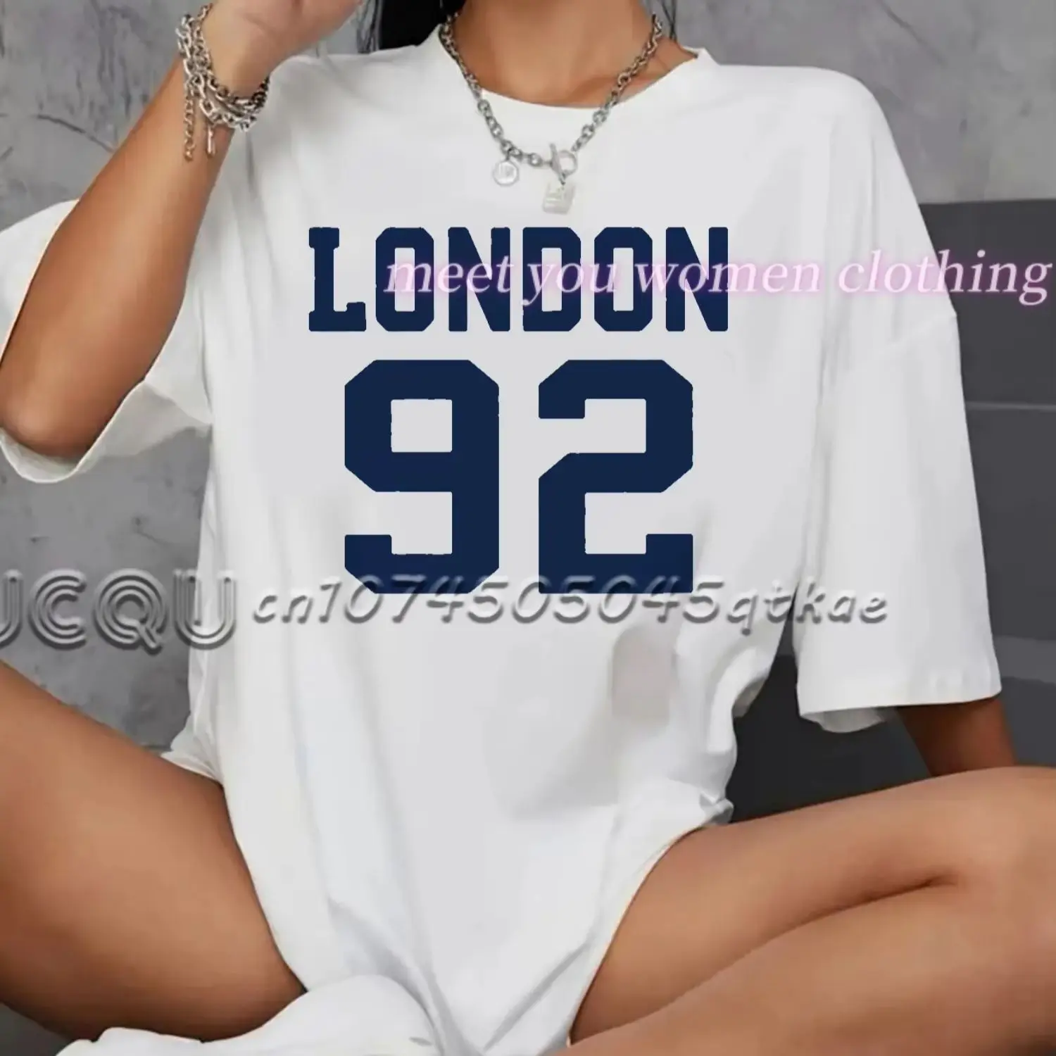 2025 new in  Women NO.28 Print O-Neck Short Sleeve T-Shirt Summer Graphic Tee  Women tops plus  size LADY Sport T-Shirt
