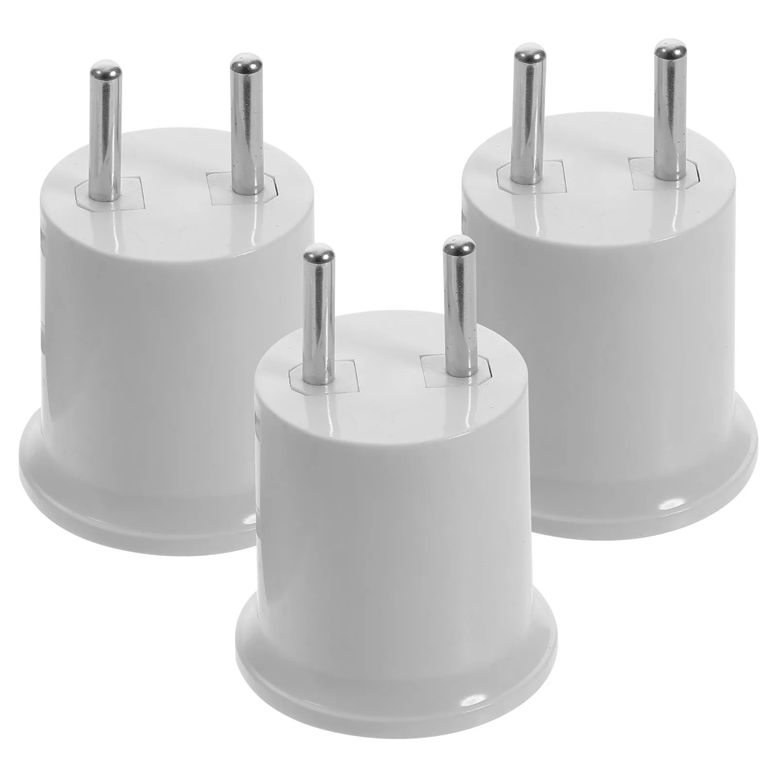 

3Pcs Light Socket Adapter E27 E26 Lamp Holder Conversion High Conductivity Plug in Wall Light Socket Converter