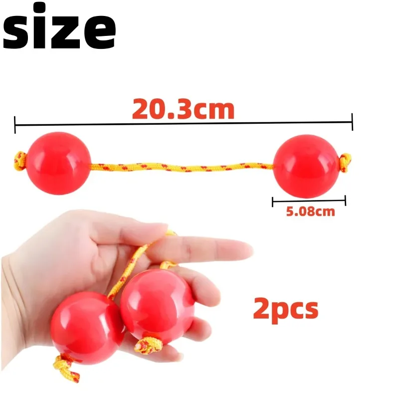 1 Pair Sand Egg Asalato African Shakers Rhythm Fingertip Abs Sand Ball for Kashaka Instrument Adults Beginners Accessories