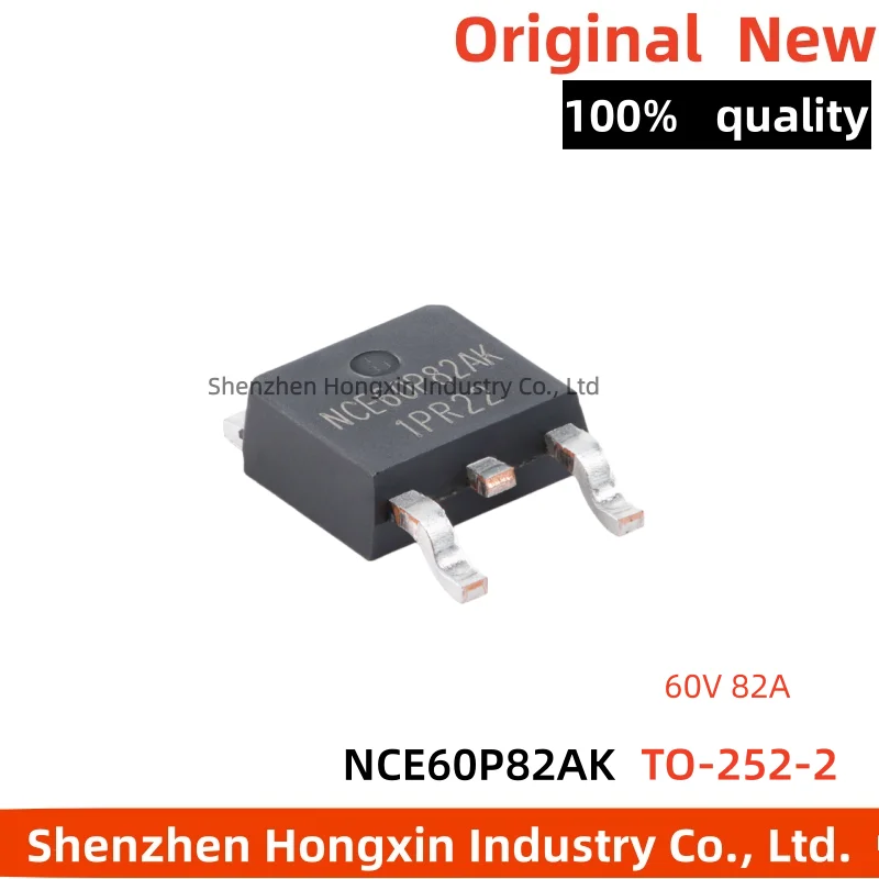 10 pieces of NCE60P82AK TO-252 P-channel 60V 82A enhanced power MOSFET