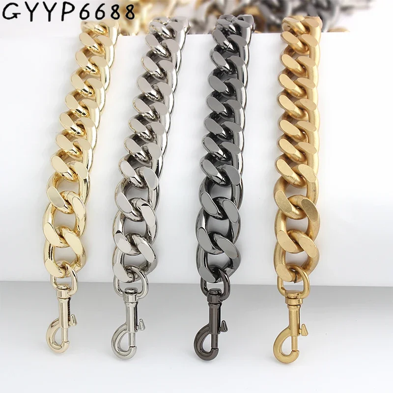 2/4PCS 30-45-60-100cm 25mm Aluminum Metal Thick Bag Chains For Chain Charm Shoulder Bags Wallet Handle Handbag Strap Accessories