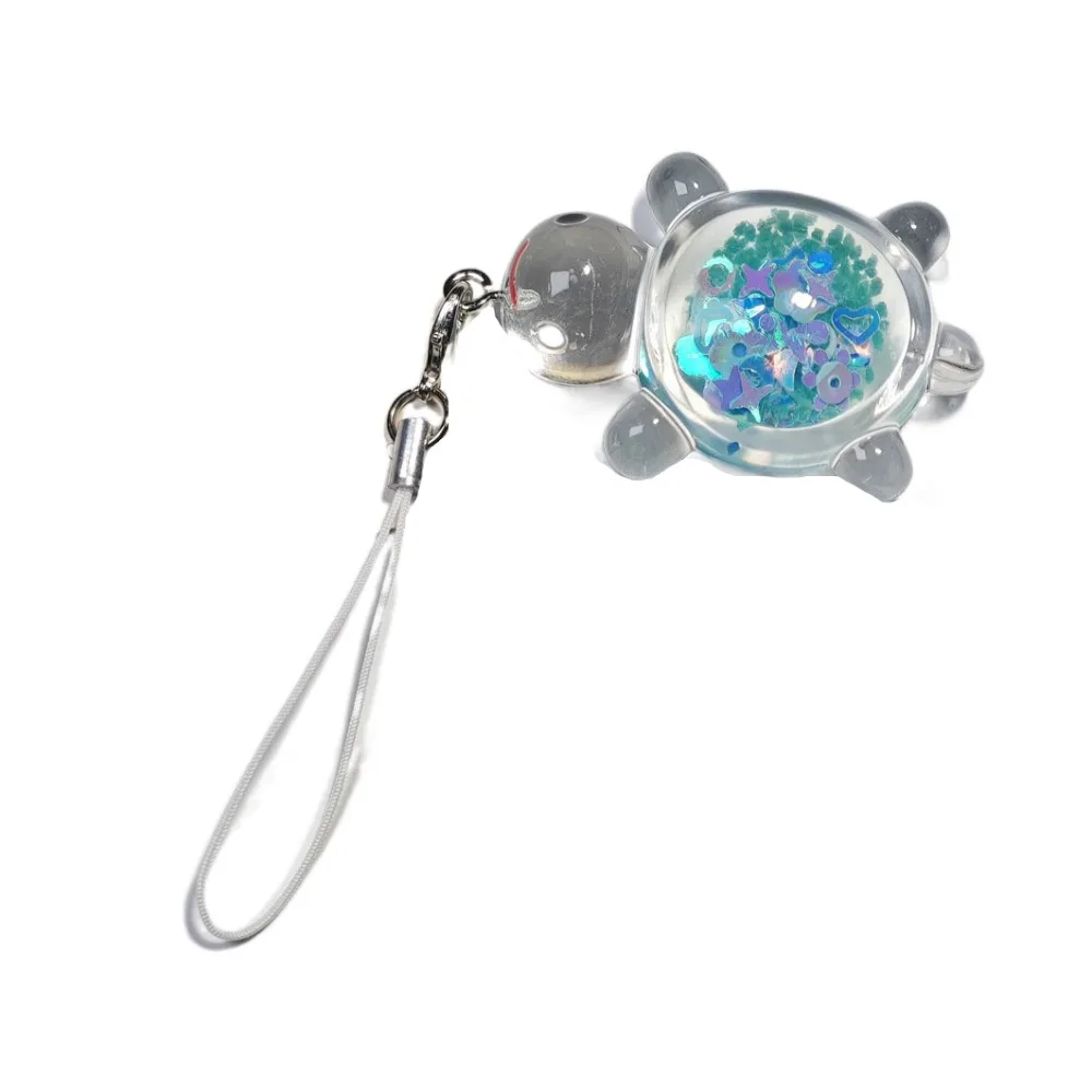 Luminous Turtle Phone Keychain Pendant Hanging Charm Mobile Phone Lanyard Short Cute Little Turtle Phone Strap