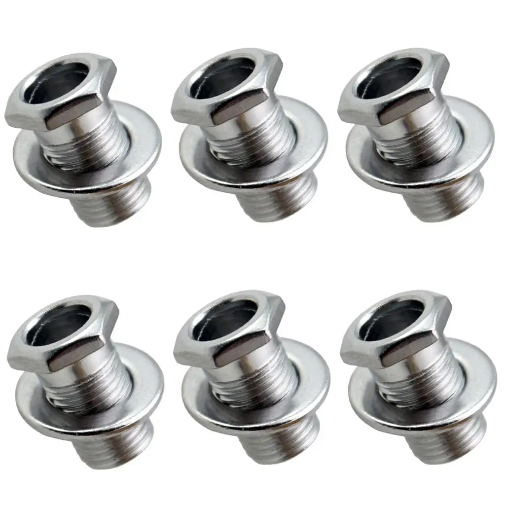 5-6pack 1 Set Tuning Peg Bushing Washer for Electric/Wood/Acoustic Guitar Silver