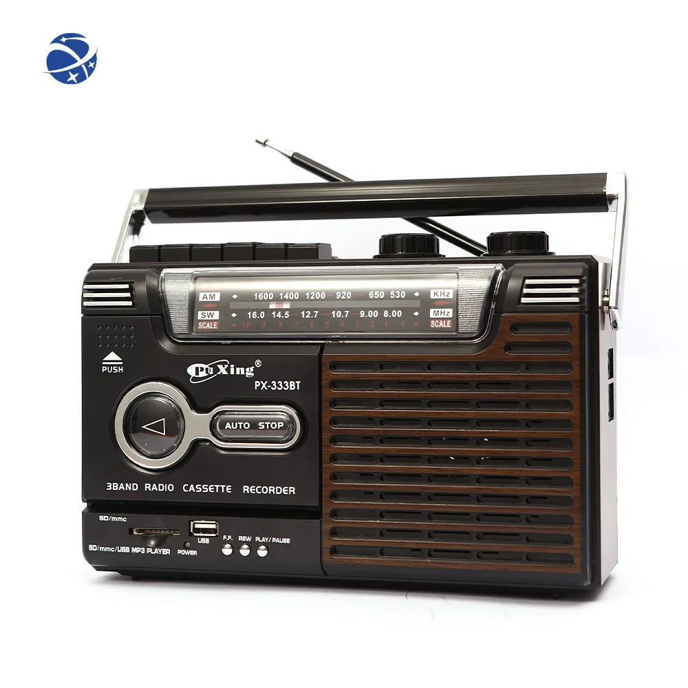 YYHC available PX-333BT Multi-band radio Multi-function high volume antique tape player Bluetooth radio recorder