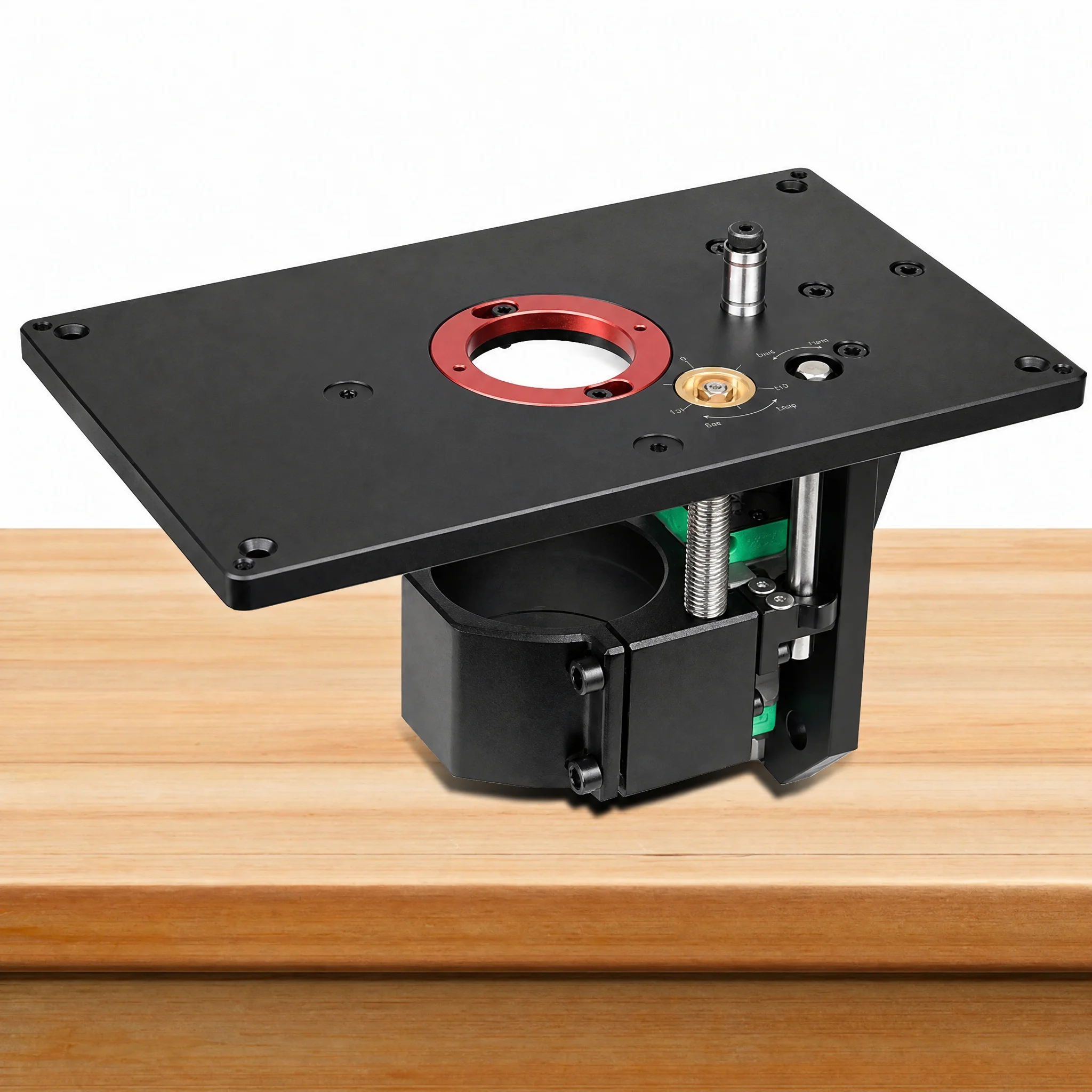 Router Lift Table Woodworking Trimmer Inverted Lifting Platform Fine Adjustment Milling Chamfering Slotting 65mm