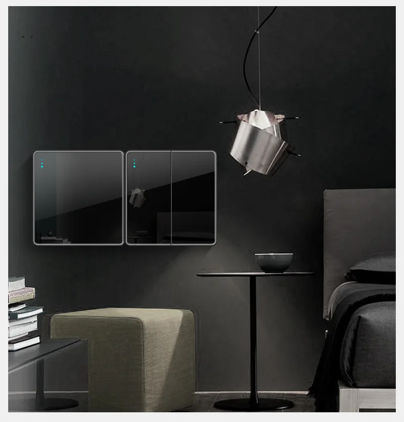 Tempered glass UK wall switch and socket 20
