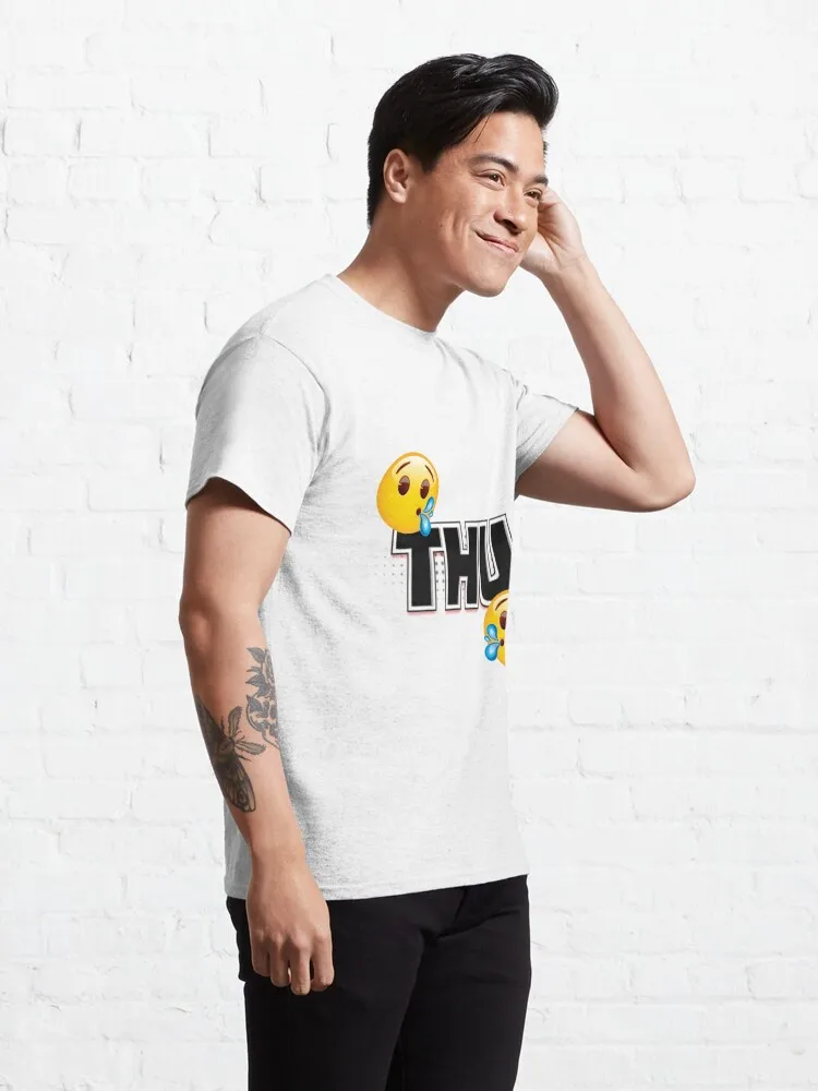 Spitting Tamil Comedy Classic T-Shirt Print Creativity Novelty Male Women Short Sleeve image 5