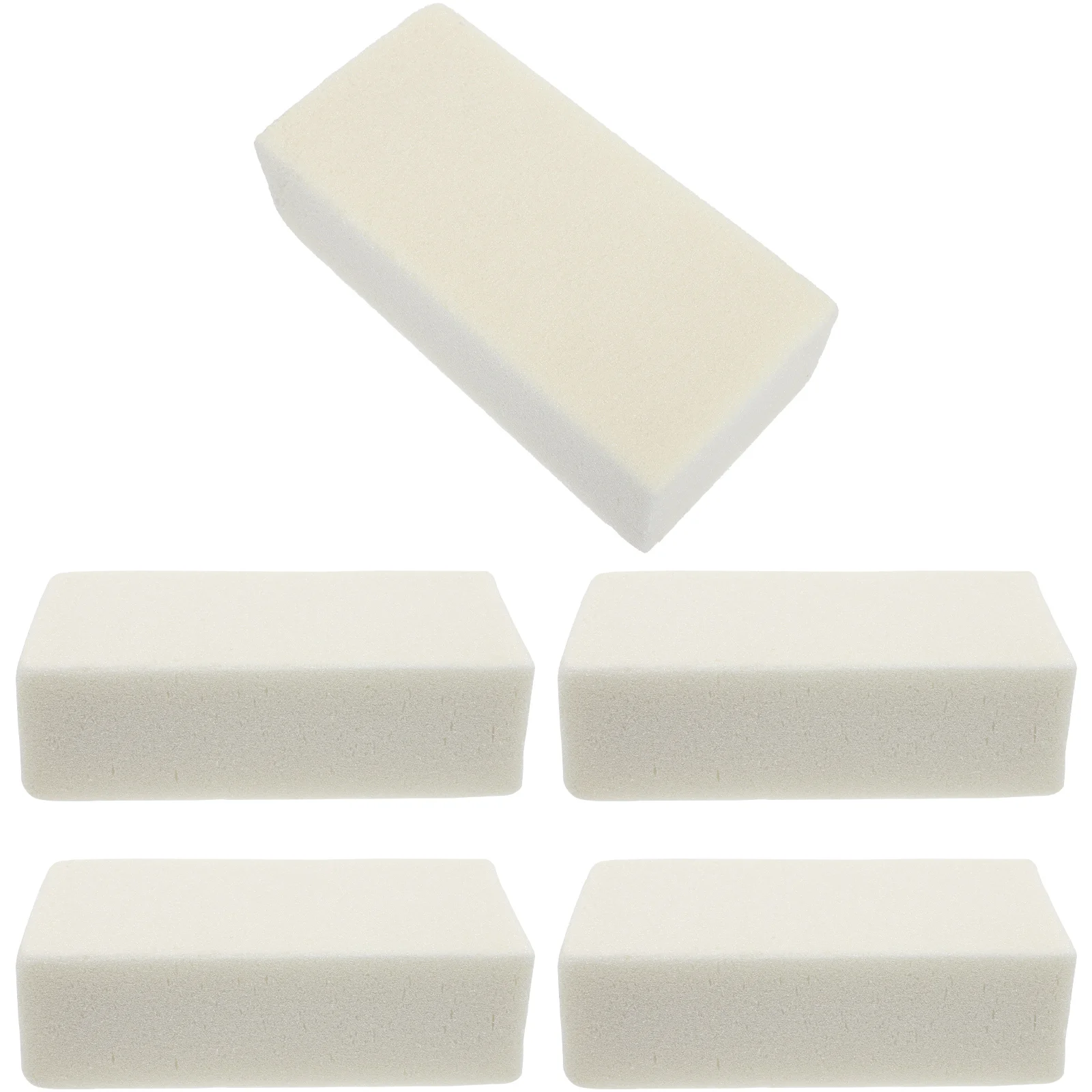 

5 Pcs Flower Mud Floral Bases Accessory Rectangle White Foam Arrangements Supplies