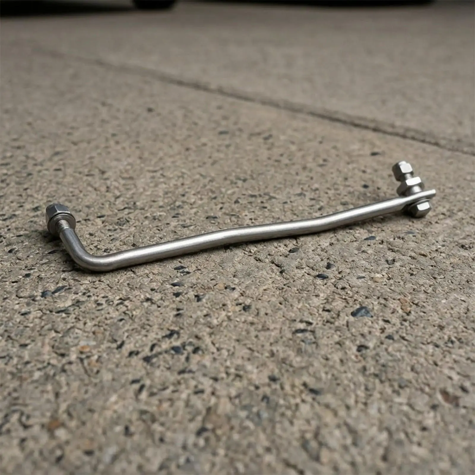 Steering Linkage Rod for Outboard Boat Motor Metal Front Steering Conversion Part with Threaded End Nuts