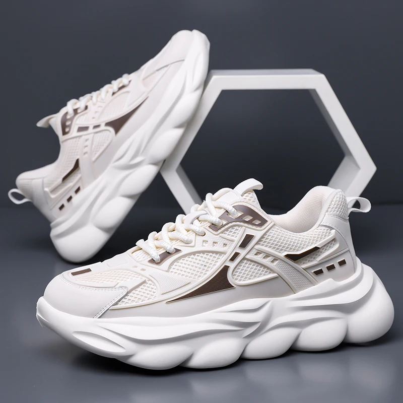 

Кроссовки Мужская обувь Модные и дышащие стили Открытый отдых спорт и прогулка Модная молодежная повседневная обувь Черно-белая