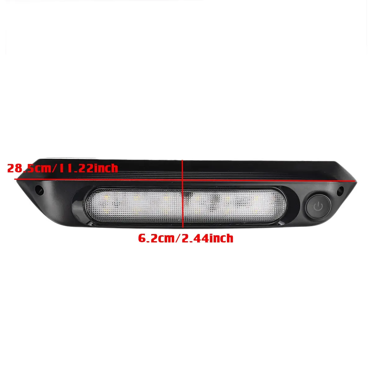 Lampu teras tenda LED 16W, dengan saklar tahan air Motorhome Camper karavan Interior lampu dinding Bar 12V RV Van lampu eksterior mobil