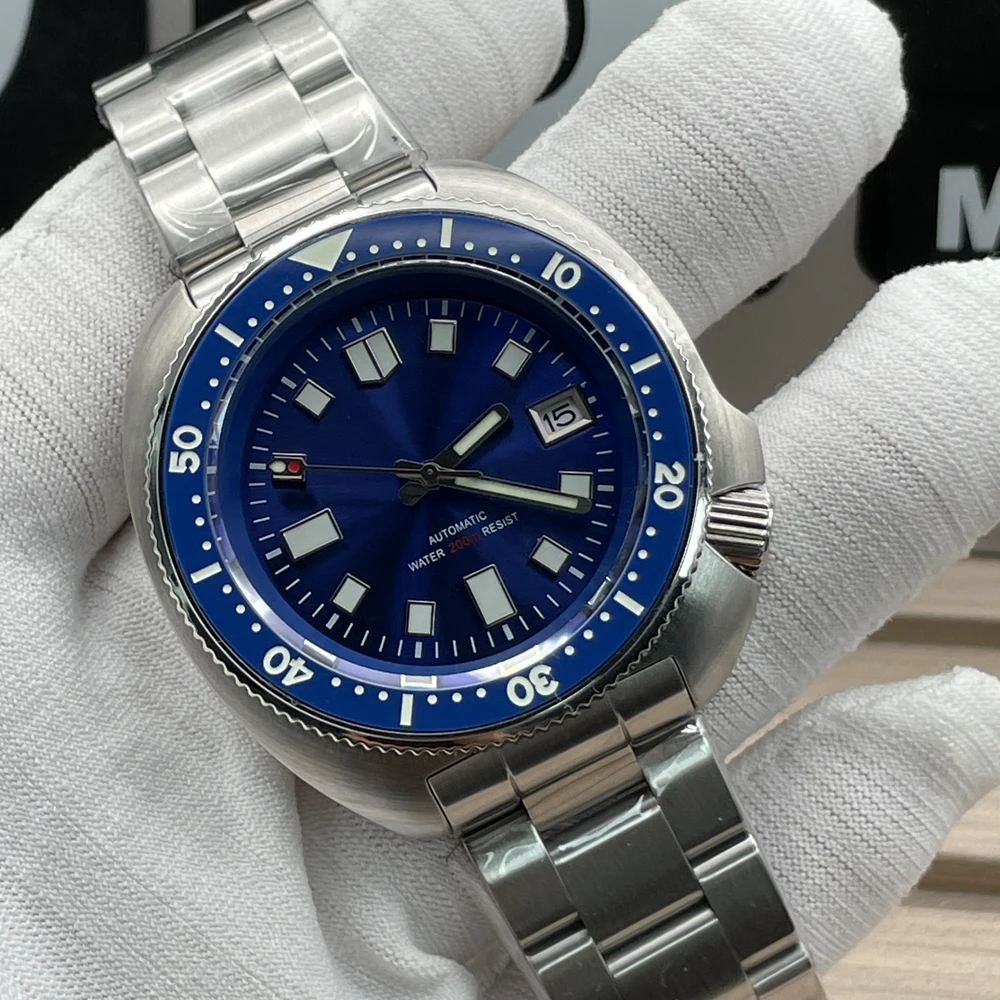 NH35 Movement Automatic Men's Diving Watch Hot Sale Super Luminous Ceramic Bezel No Logo Steeldive Water 200M Resist Reloj