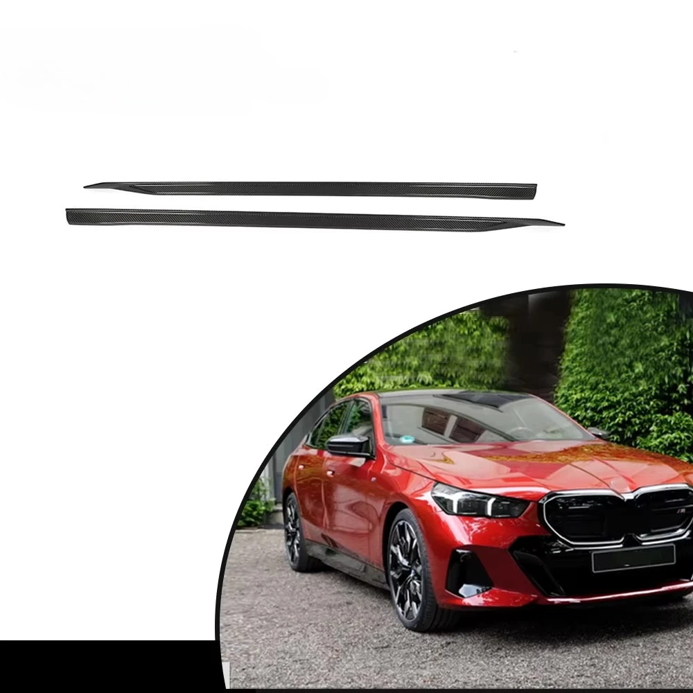 

ForHigh End Car Refit Dry Carbon Fiber Side Skirts For BMW 5 Series G60 M Sport 2024+