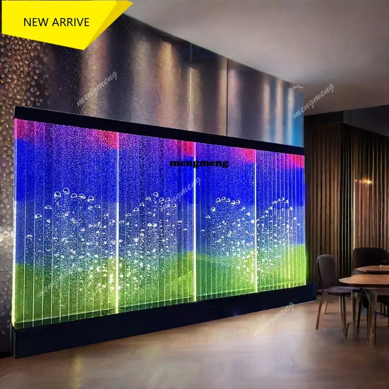 M138 Customization.Indoor Water Fence Panels Fountain Plastic Fish Bubble Wall Aquarium