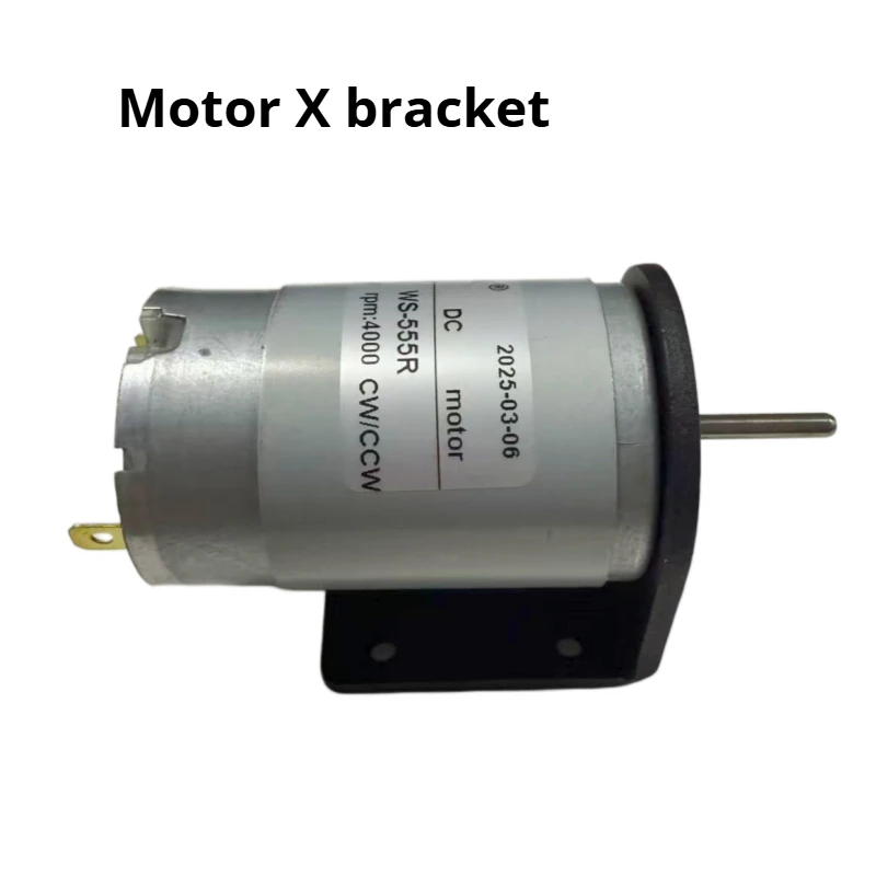 WS-555R Permanent Magnet DC Speed Reducer Motor, 12V/24V Adjustable Speed, High Power Capacity