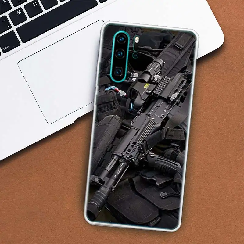 The Military Weapon Phone Case For Huawei Mate 40 Pro 30 20 Lite 10 Huawei P30 Lite P50 Pro P40 P20 P10 Cover Coque