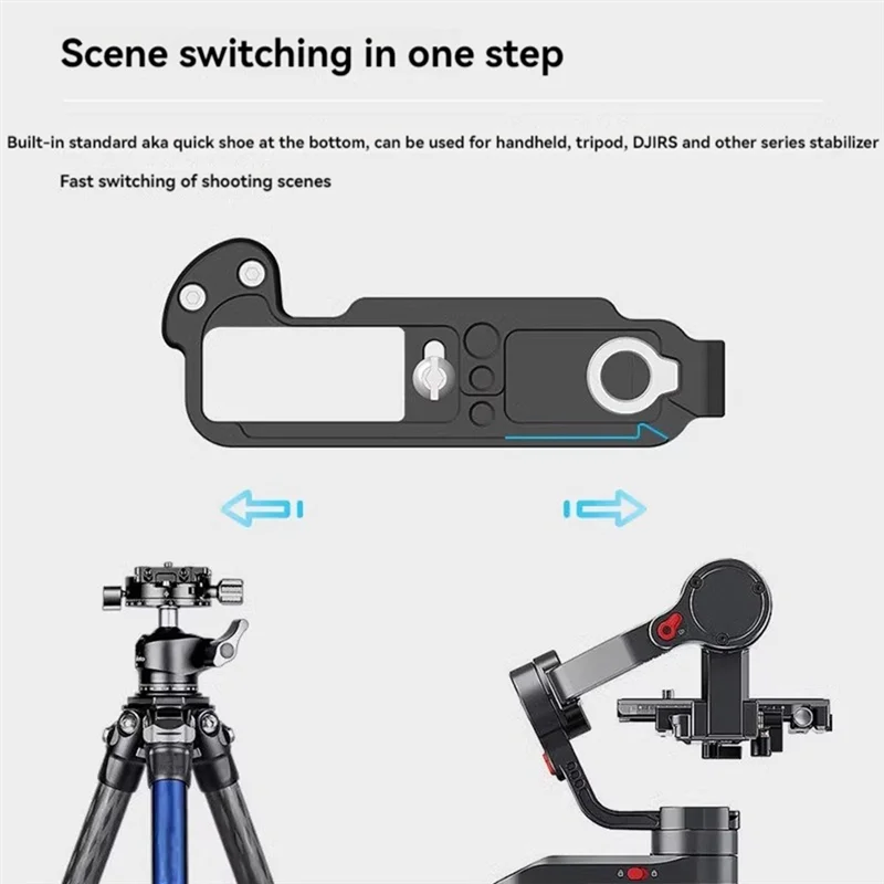 L-образная ручка камеры QWE для камеры Fuji X-100VI, L-образный кронштейн, встроенная быстросъемная пластина, защитный инструмент для фотосъемки