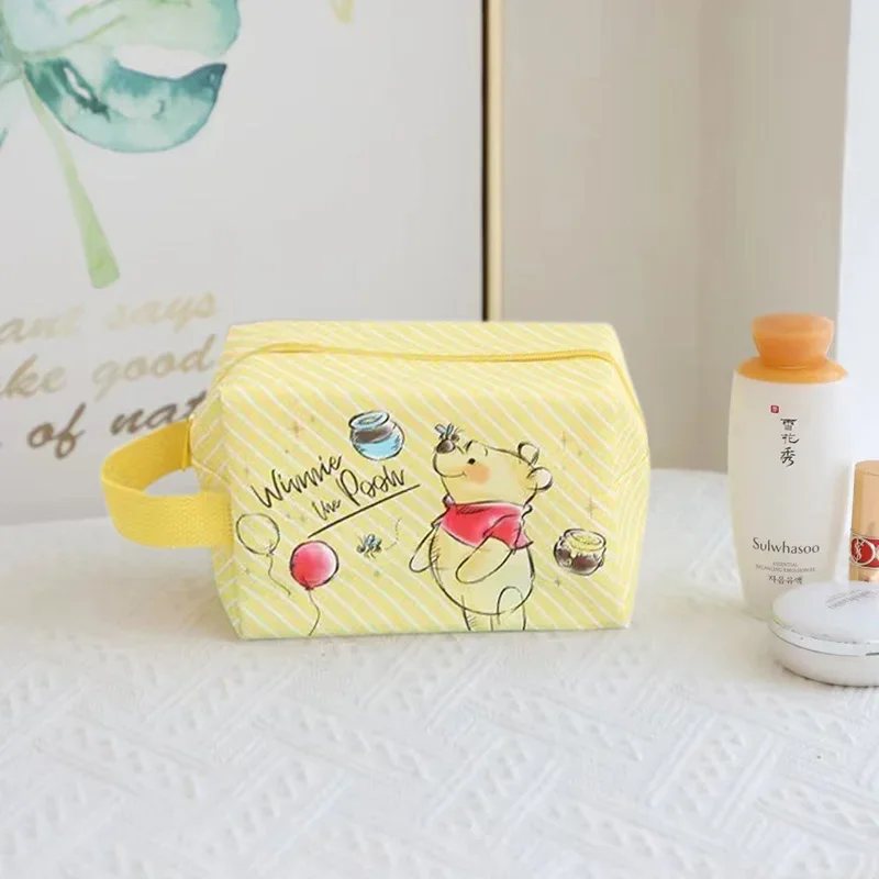 Borsa per il trucco Cartoon Disney Stitch Borse e custodie per cosmetici di grande capacitร per ragazze Borsa da viaggio multifunzionale per studenti