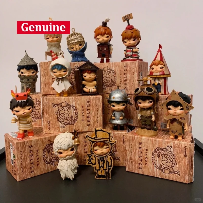 

Официальный оригинальный POPMART Hirono Ono Shelter Series слепая коробка ручной работы украшение для кукольной комнаты коробка-сюрприз подарки на день рождения для девочек