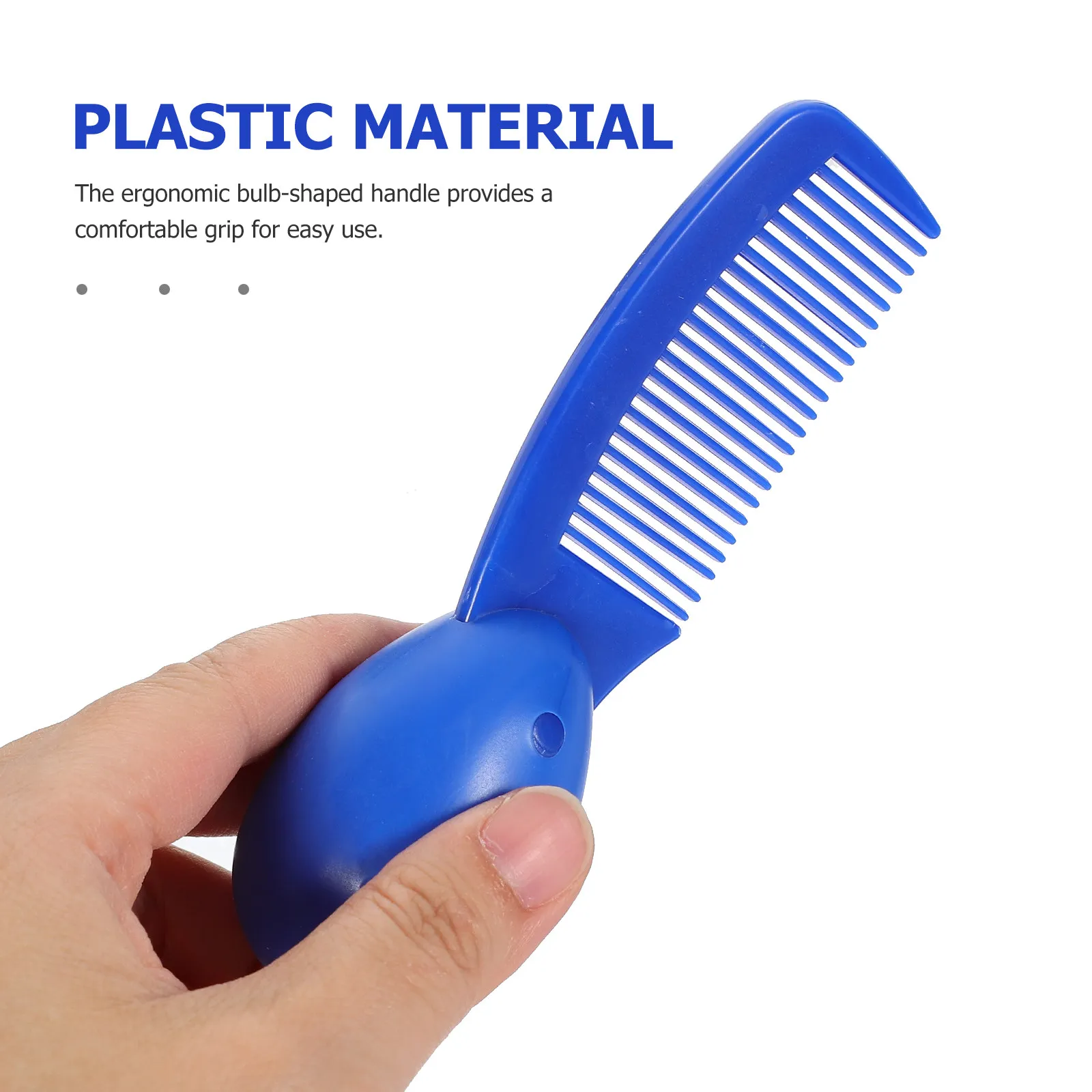 

3Pcs Ball Handle Combs for Prison Use Lightweight Short Handle Detangler Safe Hair Comb for Men and Women Small Portable Combs