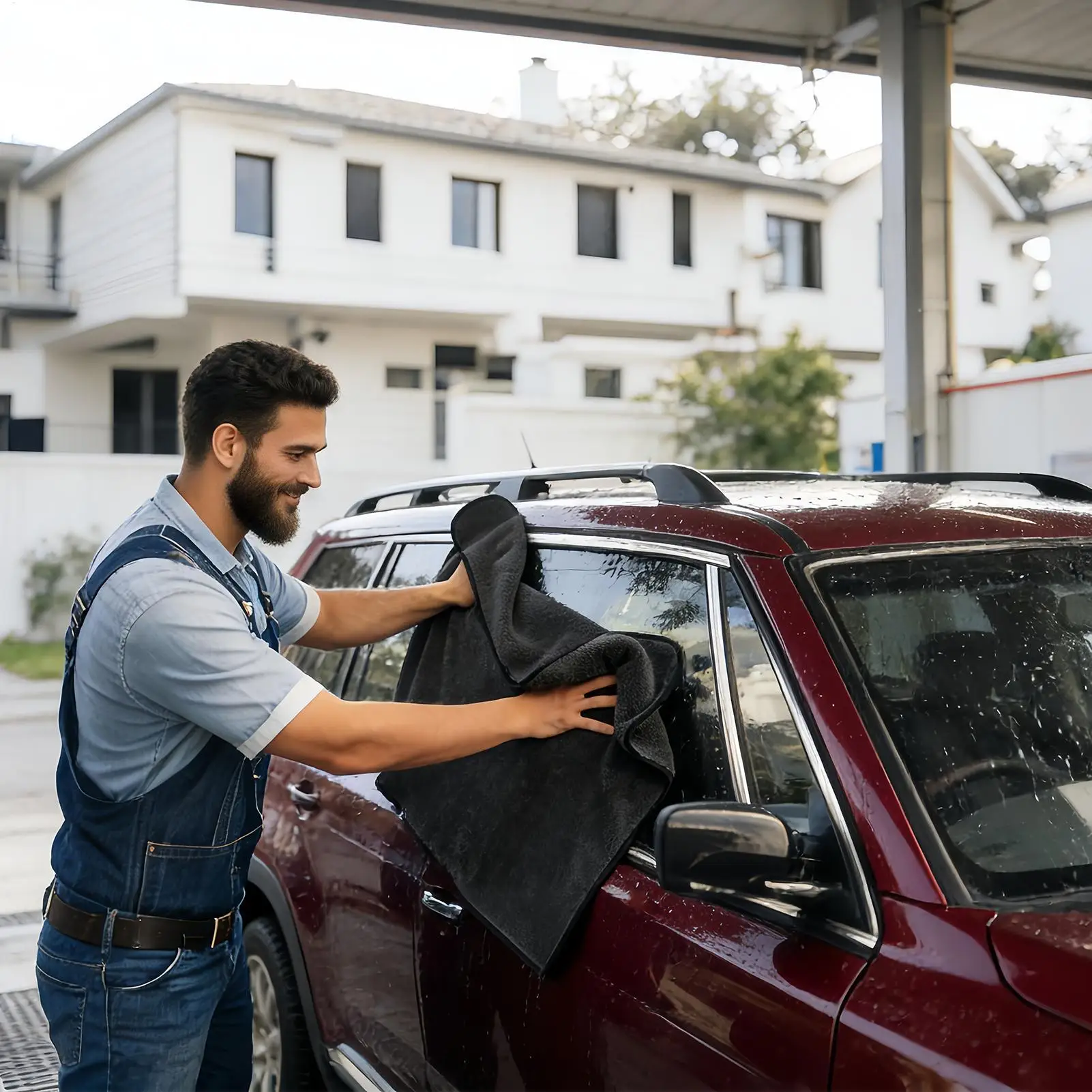 

Car Wash Towels Microfiber Super Absorbent Lint Free Extra Large Car Wash Towels Drying For SUV RV Sedan Automotive Motorcycle