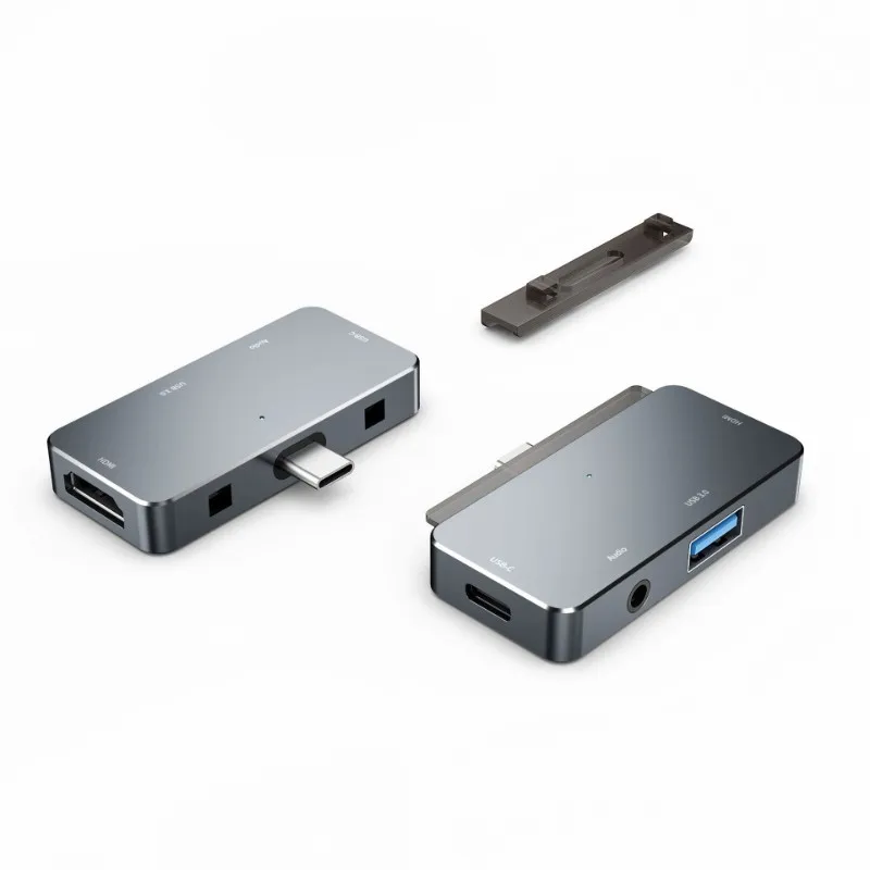 QWE--Compatible 4-In-1 USB-C Hub For Ipad Pro- USB 3.0, 3.5Mm Headphone Jack, PD Fast Charge Functionality